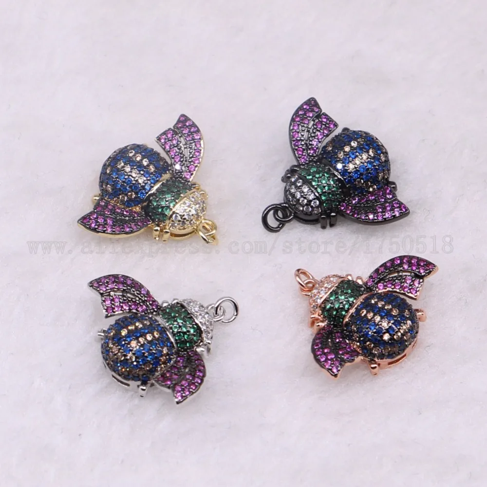 5 pieces bugs insects bee pendants for lady charm small size bee jewelry making micro paved mix color pendants pets beads 3289
5 pieces bugs insects bee pendants for lady charm small size bee jewelry making micro paved mix color pendants pets beads 3289