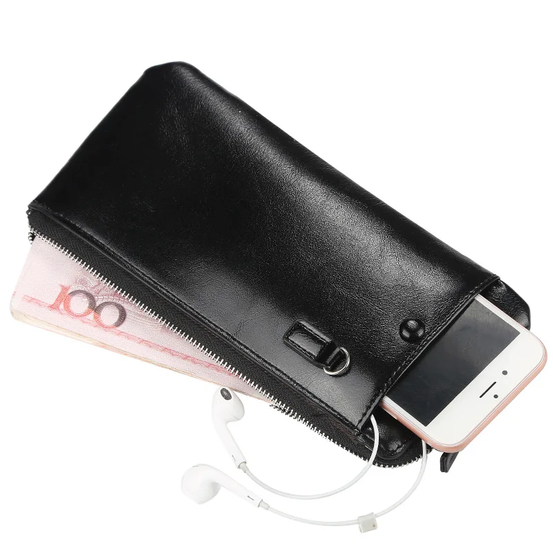 2019 Men Wallets Strap Card Holder Leather Male Wallet Clutch Phone Bag High Quality Long Fashion Purse with Zipper Coin Pocket
2019 Men Wallets Strap Card Holder Leather Male Wallet Clutch Phone Bag High Quality Long Fashion Purse with Zipper Coin Pocket