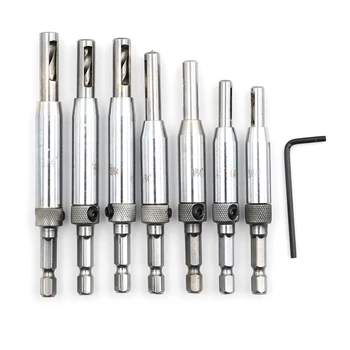 7Pcs/Set HSS Self Centering Hinge Twist Drill Bits Window Doors Screw Hole Saw Woodworking Reaming Cabinet Tool Set
7Pcs/Set HSS Self Centering Hinge Twist Drill Bits Window Doors Screw Hole Saw Woodworking Reaming Cabinet Tool Set