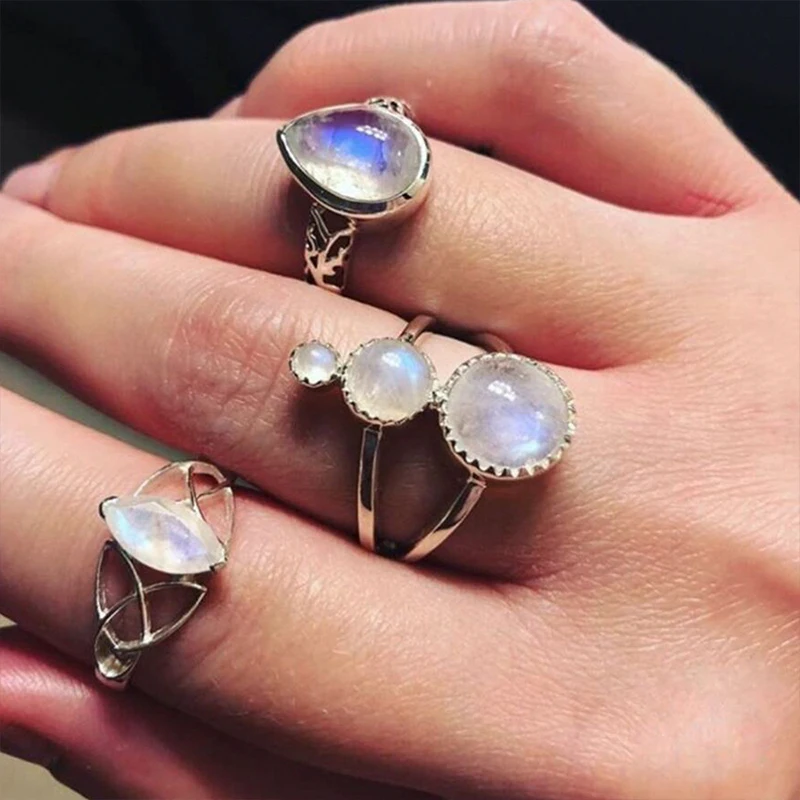 3 Pcs Fashion Statement Finger Jewelry Vintage Antique Silver Geometric Water Drop Rings for Women Wedding Party Jewelry
3 Pcs Fashion Statement Finger Jewelry Vintage Antique Silver Geometric Water Drop Rings for Women Wedding Party Jewelry