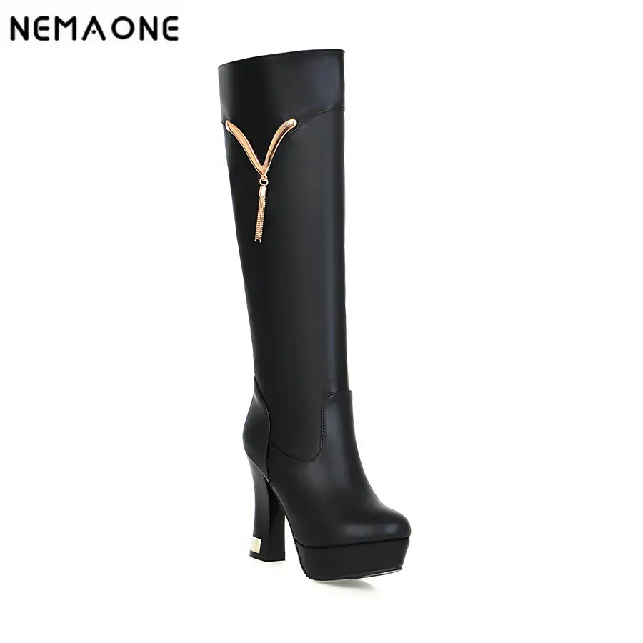 2018 New Arrival Big Size 34-43 Black White apricot Sexy High Heel Platform Knee High Spring Autumn Winter Women Boots
2018 New Arrival Big Size 34-43 Black White apricot Sexy High Heel Platform Knee High Spring Autumn Winter Women Boots