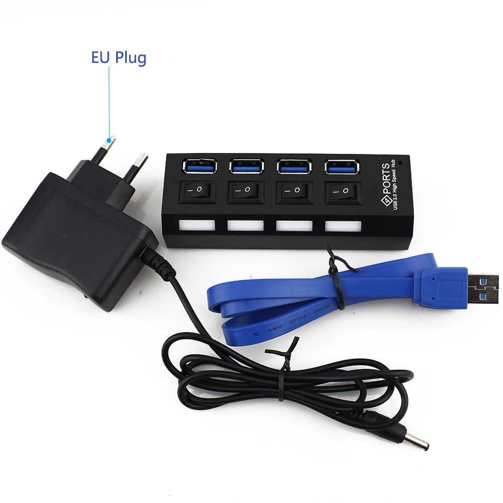 usb hub with EU Adapter