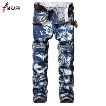 Men's Dropshipping Biker Jeans Distressed Stretch Ripped Biker Jeans Men Hip Hop Slim Fit Holes Punk Denim Jeans Cotton Pants
Men's Dropshipping Biker Jeans Distressed Stretch Ripped Biker Jeans Men Hip Hop Slim Fit Holes Punk Denim Jeans Cotton Pants