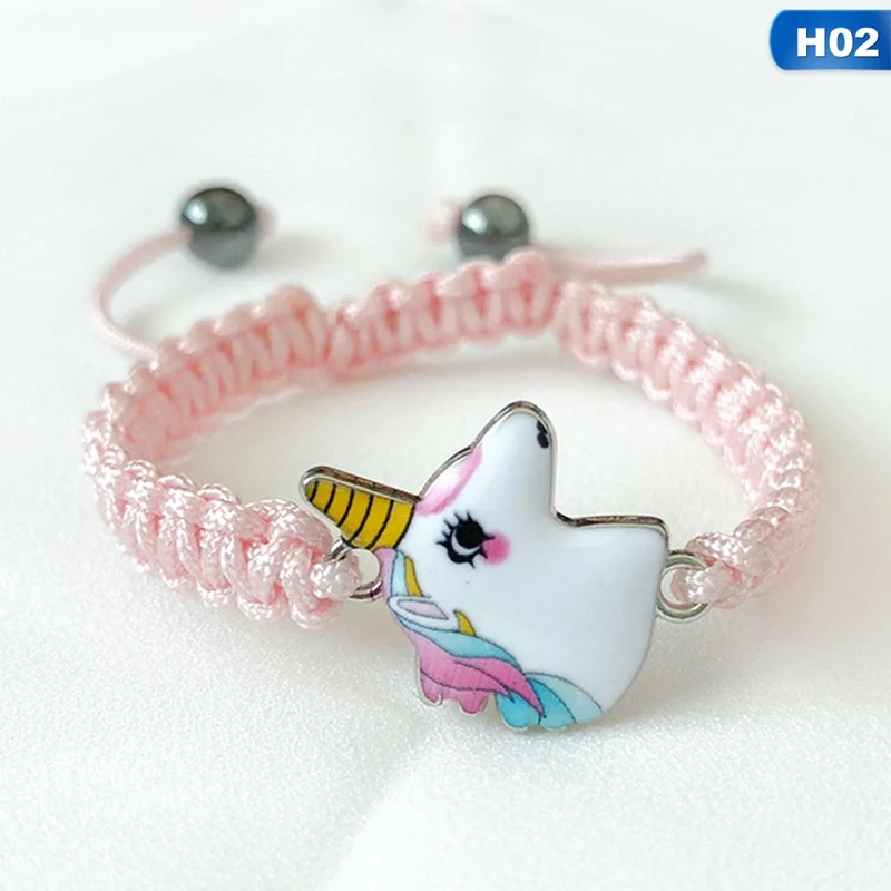 Knitting Unicorn Horse Bracelet Cute Pink /White Hematite Pendant Chain Bracelet for Women Girl Gift Bangles Jewelry
Knitting Unicorn Horse Bracelet Cute Pink /White Hematite Pendant Chain Bracelet for Women Girl Gift Bangles Jewelry
