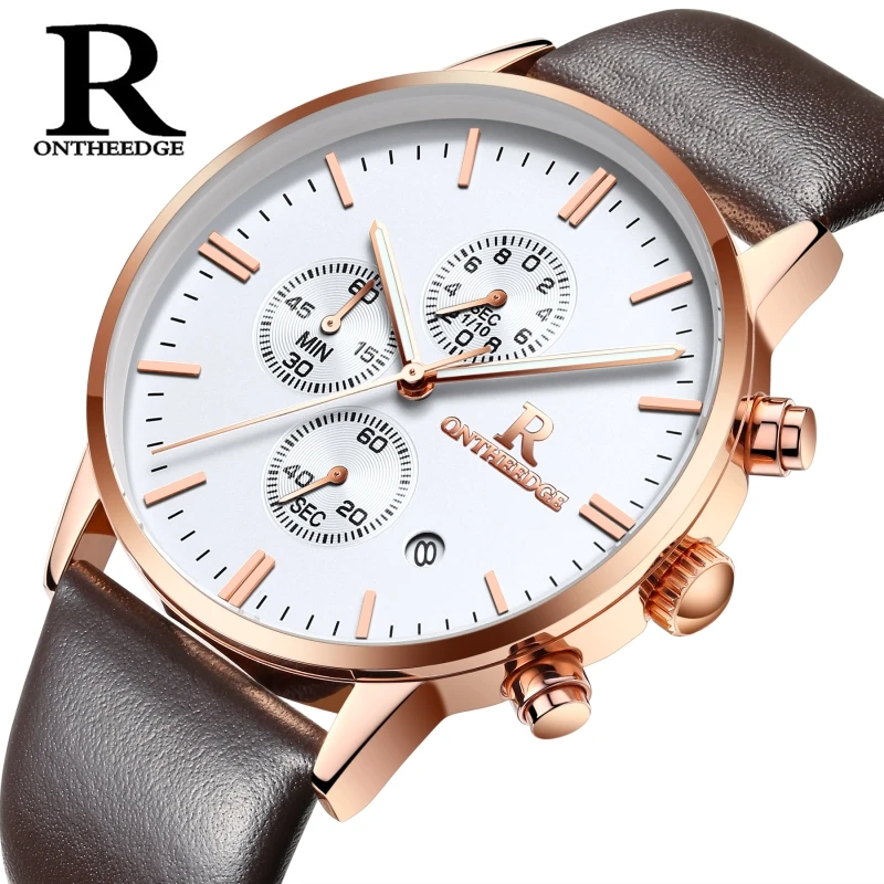 Watch Men ONTHEEDGE brand Multifunction quartz watch Luminous Hands Calendar Chronograph Waterproof male student Wristwatch 018
Watch Men ONTHEEDGE brand Multifunction quartz watch Luminous Hands Calendar Chronograph Waterproof male student Wristwatch 018