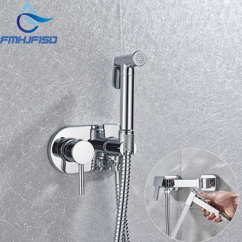 Chrome Bidet Faucet Brass Shower Tap Washer Mixer Muslim Ducha Higienica Cold Hot Water Mixer Crane Square Shower Sprayer Head
Chrome Bidet Faucet Brass Shower Tap Washer Mixer Muslim Ducha Higienica Cold Hot Water Mixer Crane Square Shower Sprayer Head