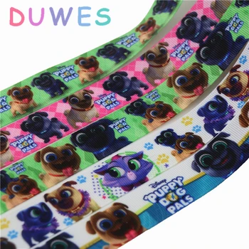 DUWES 50yards dog cartoon printed grosgrain Ribbon Accessory hairbow headwear decoration Wholesale OEM DIY D832
DUWES 50yards dog cartoon printed grosgrain Ribbon Accessory hairbow headwear decoration Wholesale OEM DIY D832