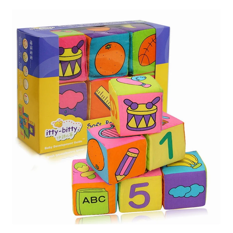 6 Piece Baby Rattle Building Soft Blocks Cloth Digit Cubes Educational Learning Toys for Children Kids Baby Gift Set
6 Piece Baby Rattle Building Soft Blocks Cloth Digit Cubes Educational Learning Toys for Children Kids Baby Gift Set