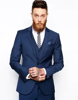 Custom Made Navy Blue Men Suit Tailor Made Suit, Bespoke Men Wedding Suit, Slim Fit Groom Tuxedos For Men(Jacket+Pants+Vest+Tie)
Custom Made Navy Blue Men Suit Tailor Made Suit, Bespoke Men Wedding Suit, Slim Fit Groom Tuxedos For Men(Jacket+Pants+Vest+Tie)