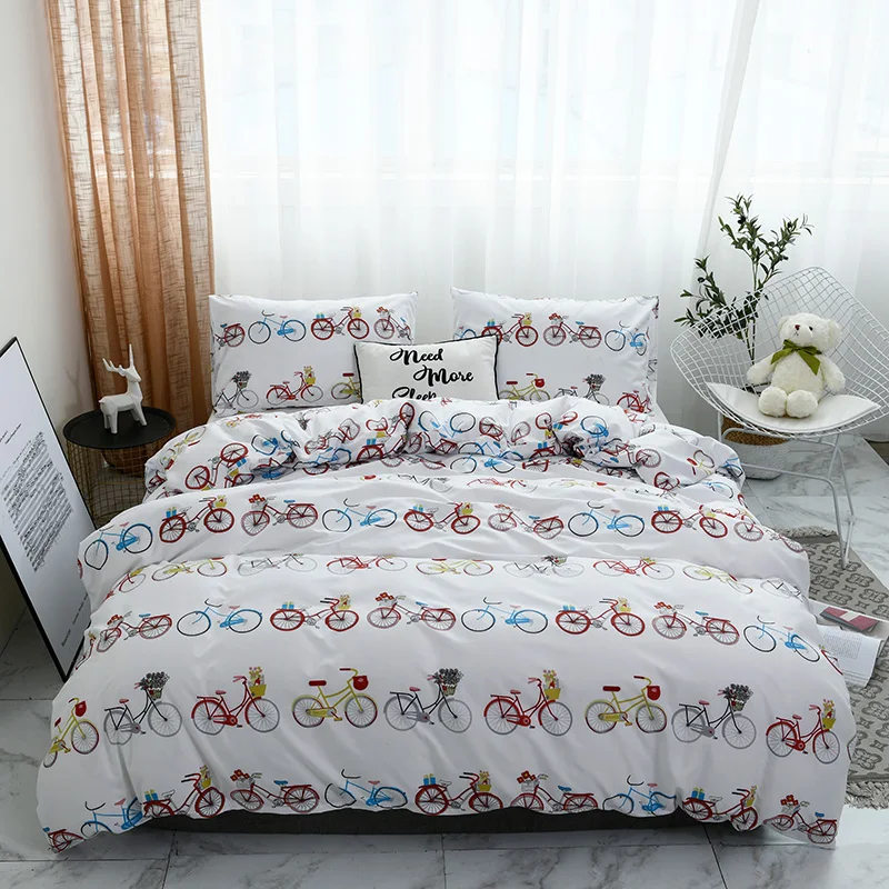 Bicycle printed duvet cover set king queen full twin double single size bedding set bed set for home hotel bedding
Bicycle printed duvet cover set king queen full twin double single size bedding set bed set for home hotel bedding