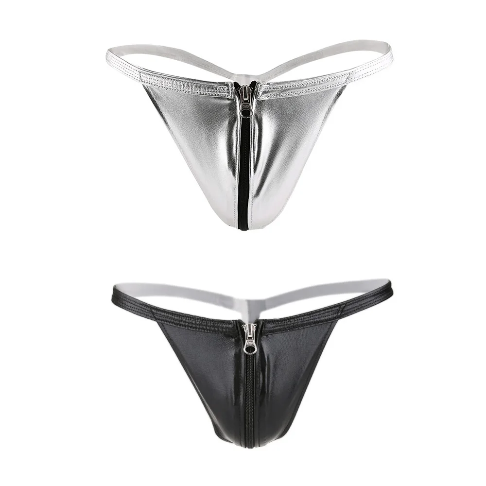 KLV Sexy Men G-string Open Zipper Leather Thong Gay Couple Panties Valentine's Underpants Leather Erotic lingerie t-back Panty
KLV Sexy Men G-string Open Zipper Leather Thong Gay Couple Panties Valentine's Underpants Leather Erotic lingerie t-back Panty
