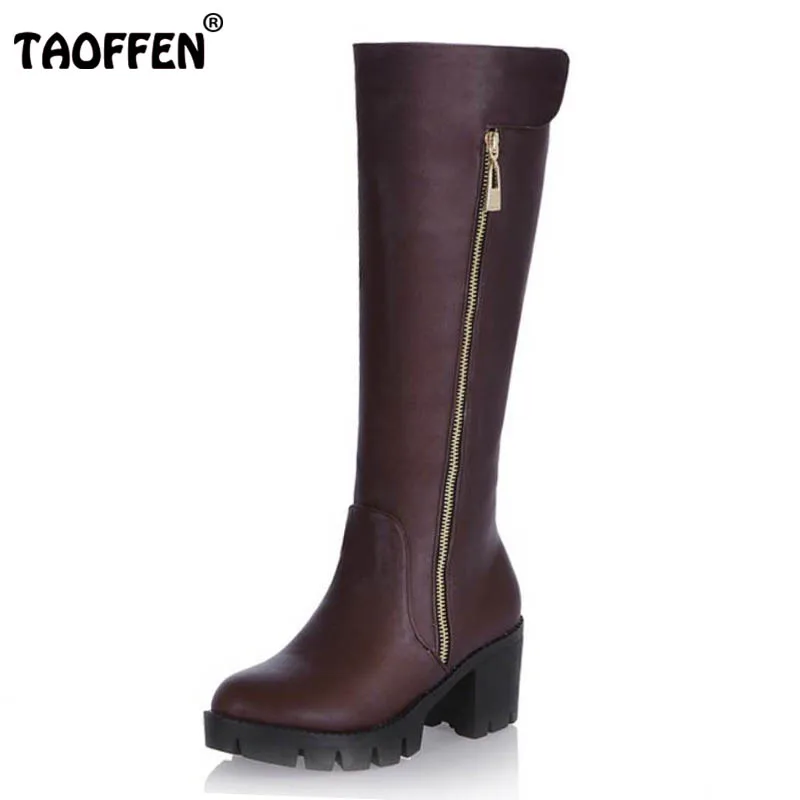 TAOFFEN Women Over Knee Boots High Heel Winter Platform Riding Fashion Long Boot Warm Fashion Footwear Heels Shoes Size 34-43
TAOFFEN Women Over Knee Boots High Heel Winter Platform Riding Fashion Long Boot Warm Fashion Footwear Heels Shoes Size 34-43