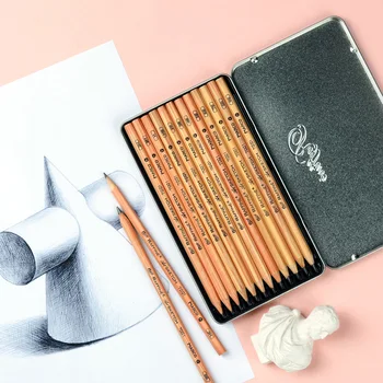 12Pcs Grayscale Professional Sketch Drawing Pencils Set 3H 2H H HB 2B 3B 4B 5B 6B 7B 8B 9B Safe Non-toxic Pencil with Metal Box
12Pcs Grayscale Professional Sketch Drawing Pencils Set 3H 2H H HB 2B 3B 4B 5B 6B 7B 8B 9B Safe Non-toxic Pencil with Metal Box