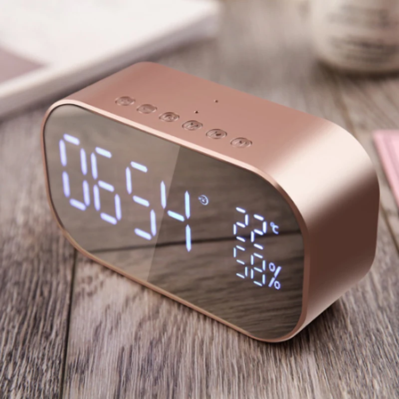 LED Alarm Clock with FM Radio wireless Bluetooth Speaker Support USB Music Player Wireless LED Display Digital Clock
LED Alarm Clock with FM Radio wireless Bluetooth Speaker Support USB Music Player Wireless LED Display Digital Clock