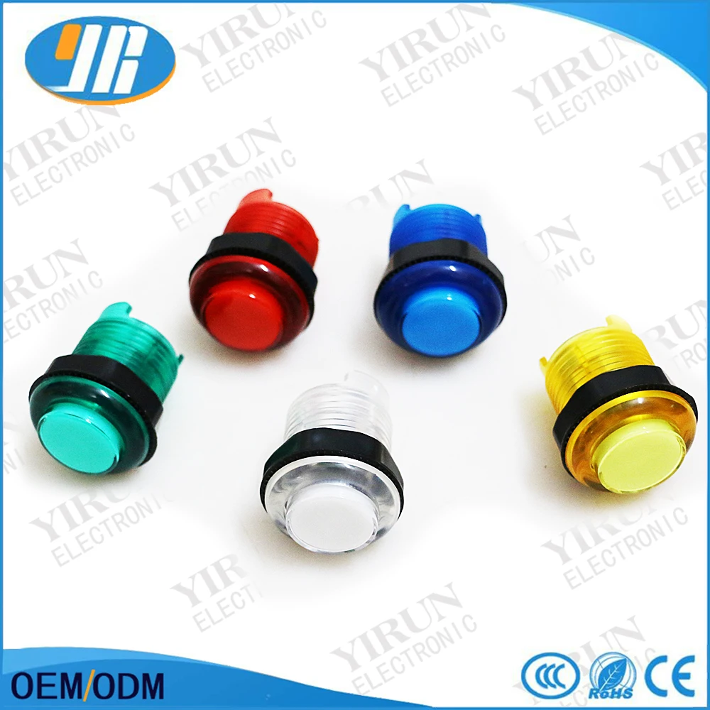 28mm 5V Led Illuminated Push Button 4 terminals Button switch Arcade console button start button 100 pcs/ lot
28mm 5V Led Illuminated Push Button 4 terminals Button switch Arcade console button start button 100 pcs/ lot