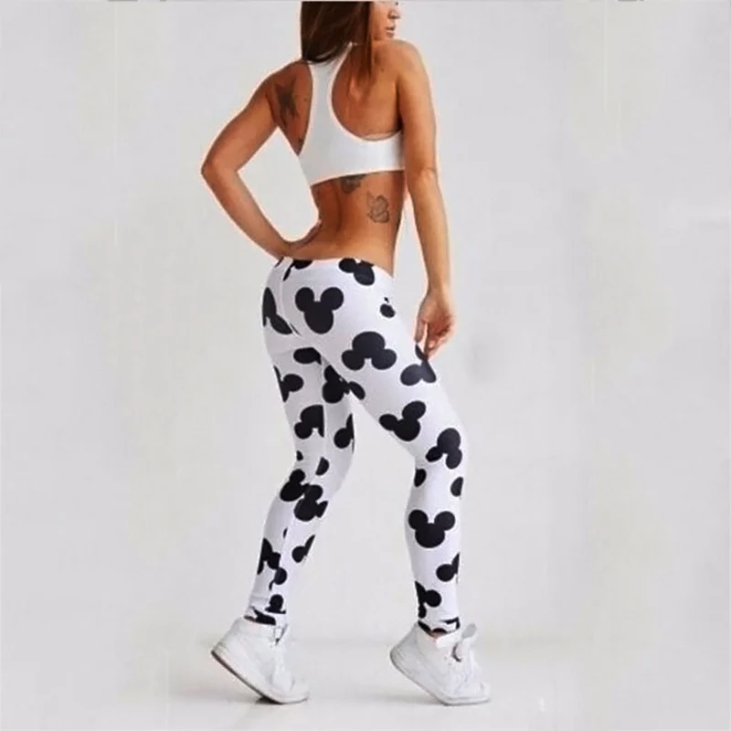 Women Tights Yoga Sport Pants Leggings High Elastic Skinny Mickey Print Slimming Gym Running Female Leggings
Women Tights Yoga Sport Pants Leggings High Elastic Skinny Mickey Print Slimming Gym Running Female Leggings