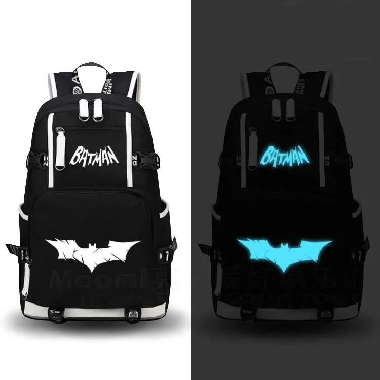 Фото Новый Светящийся рюкзак с Бэтменом школьная сумка для мужчин и - купить