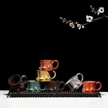 75ml Authentic Yixing Teacup Zisha Purple Clay Master Cup Kung Fu Tea Cup Boutique Plum Pile Pottery Creative Home Decor New
75ml Authentic Yixing Teacup Zisha Purple Clay Master Cup Kung Fu Tea Cup Boutique Plum Pile Pottery Creative Home Decor New