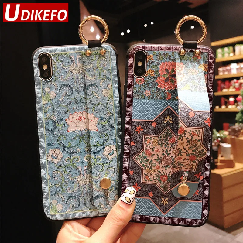 UDKEFO Wrist Strap Soft TPU Phone Case For iphone 6 6s 7 8 plus 5 5s Case For iphone X Xs max XR Flower embroidery Pattern Cove
UDKEFO Wrist Strap Soft TPU Phone Case For iphone 6 6s 7 8 plus 5 5s Case For iphone X Xs max XR Flower embroidery Pattern Cove