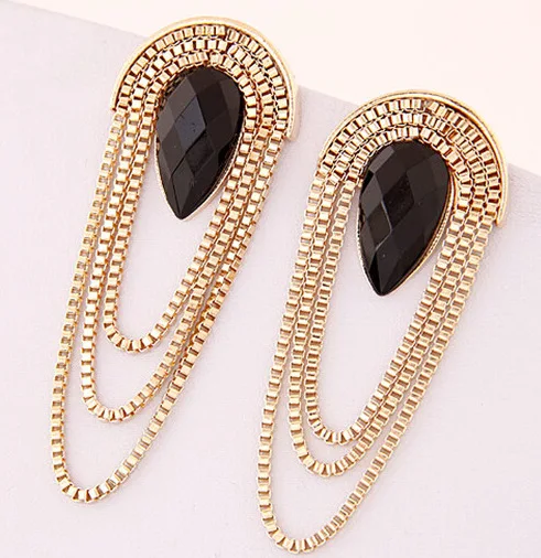 New 2019 Pendientes Jewelry Earrings for Women Punk Gold Droplet Long Tassels Earring Brincos Bijouterie Boucle Femme 3E107
New 2019 Pendientes Jewelry Earrings for Women Punk Gold Droplet Long Tassels Earring Brincos Bijouterie Boucle Femme 3E107