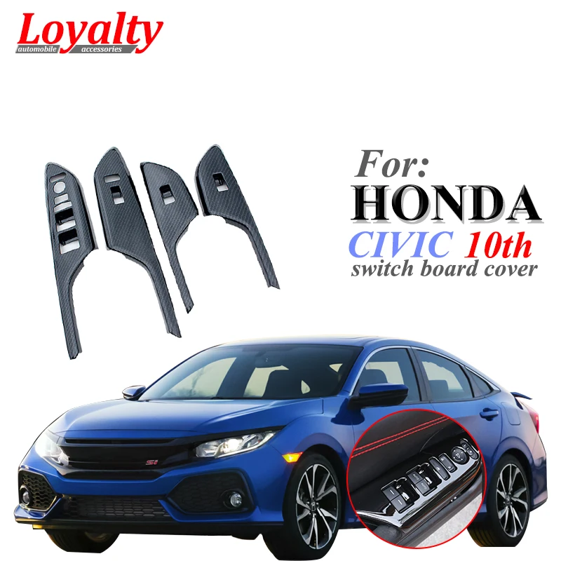 Loyalty for HONDA Civic 2016 2017 2018 Armrest Window Lift Switch Board Cover Trim Decoration Car Styling Car Accessories
Loyalty for HONDA Civic 2016 2017 2018 Armrest Window Lift Switch Board Cover Trim Decoration Car Styling Car Accessories