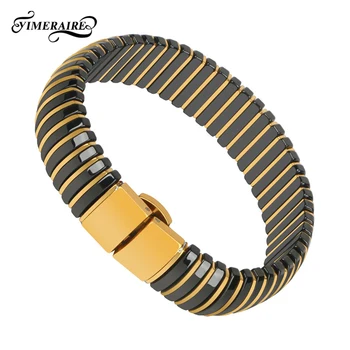 New Big Hyperbole Women Bracelets Men Personality Exaggeration Black White Smooth Ceramic 15mm Wide Luxury Gold Bangles Jewelry
New Big Hyperbole Women Bracelets Men Personality Exaggeration Black White Smooth Ceramic 15mm Wide Luxury Gold Bangles Jewelry