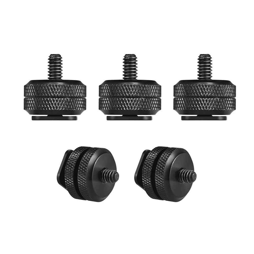 2pcs Camera Hot Shoe Mount to 1/4"-20 Tripod Screw Adapter Flash Shoe Mount for DSLR Camera Rig Screw Adapter Universal
2pcs Camera Hot Shoe Mount to 1/4"-20 Tripod Screw Adapter Flash Shoe Mount for DSLR Camera Rig Screw Adapter Universal