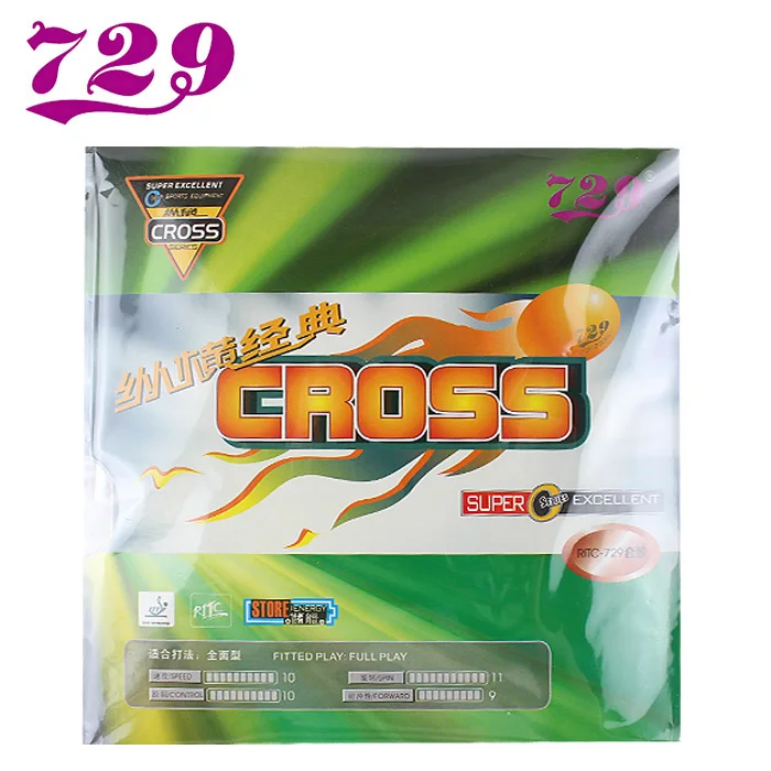 Original RITC 729 Cross Classical Pips-in Table Tennis PingPong Rubber With Sponge
Original RITC 729 Cross Classical Pips-in Table Tennis PingPong Rubber With Sponge