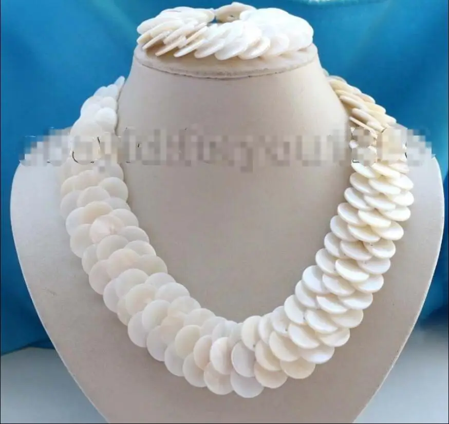Free shipping hot sale Women Bridal Wedding Jewelry >>VERY BEAUTIFUL 20" White Shell Necklace Bracelet A Set
Free shipping hot sale Women Bridal Wedding Jewelry >>VERY BEAUTIFUL 20" White Shell Necklace Bracelet A Set
