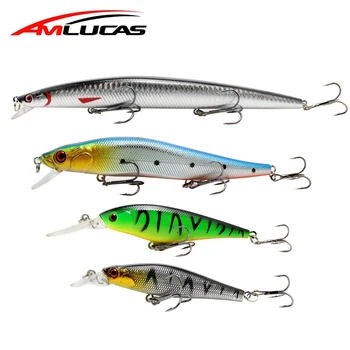 Amlucas Minnow Fishing Lure 6 Model Artificial Hard Bait Crankbait Fishing Tackle Swimbait Fish Carp Fishing WW337
Amlucas Minnow Fishing Lure 6 Model Artificial Hard Bait Crankbait Fishing Tackle Swimbait Fish Carp Fishing WW337