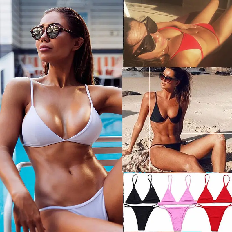 hirigin Sexy Women Swimsuit Micro Bikini Set Bathing Suits With Halter Strap Swimwear Brazilian bottom Monokini
hirigin Sexy Women Swimsuit Micro Bikini Set Bathing Suits With Halter Strap Swimwear Brazilian bottom Monokini