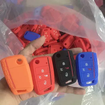 100 units Car key Accessories Silicone case key cover for VW golf 7 Seat 4 button flip key silicone cover protect 5 color
100 units Car key Accessories Silicone case key cover for VW golf 7 Seat 4 button flip key silicone cover protect 5 color