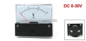 

DC 0-30V 5V 10V 15V 20V 30V 50V 100V 150V 300V Analog Panel Volt Voltage Meter Voltmeter Gauge DH-670 Pointer DC voltmeter