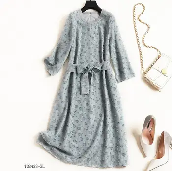 European style 2019 New arrivals summer Spring fashion women clothes temperament O-neck vintage chiffon dress T3343
European style 2019 New arrivals summer Spring fashion women clothes temperament O-neck vintage chiffon dress T3343