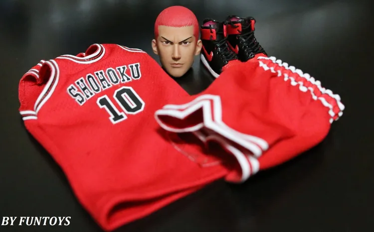 1/6 figure doll Basketball clothes with Hanamichi Sakuragi head for 12" Action figure doll accessories not include doll body 
1/6 figure doll Basketball clothes with Hanamichi Sakuragi head for 12" Action figure doll accessories not include doll body