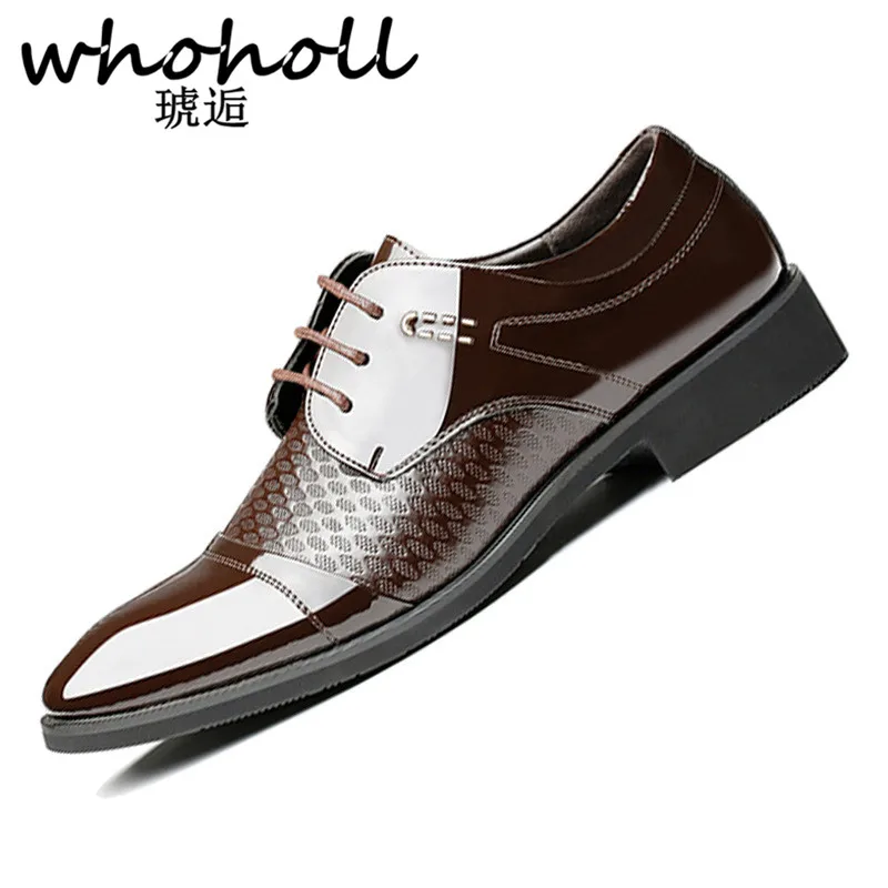 WHOHOLL Men Formal Shoes Pointed Toe Patent Leather Oxford Shoes For Men Dress Shoes Business uniform Wedding Shoes
WHOHOLL Men Formal Shoes Pointed Toe Patent Leather Oxford Shoes For Men Dress Shoes Business uniform Wedding Shoes