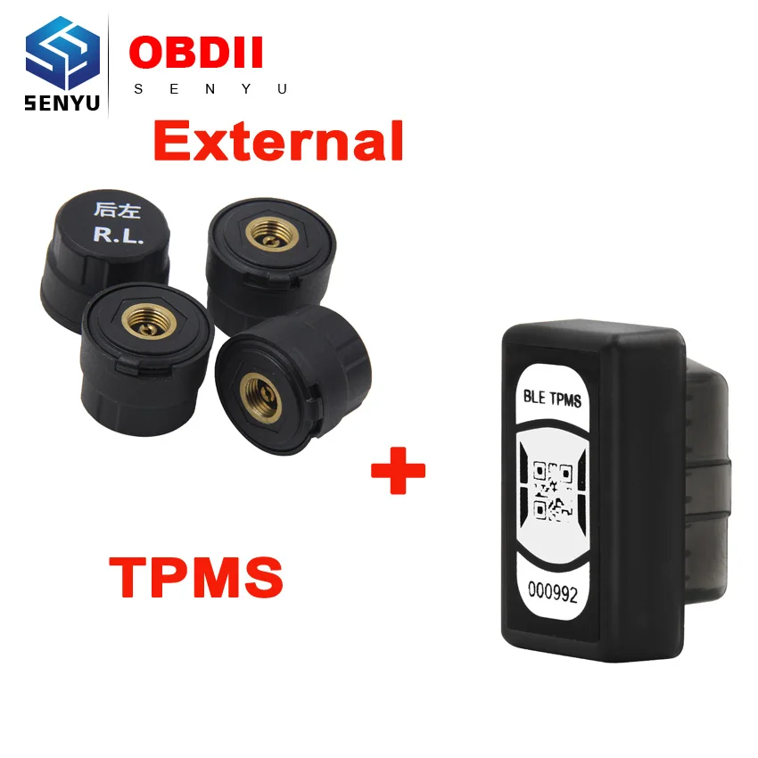 TPMS Bluetooth 4.0 Car Tire Tyre Pressure Monitoring System TPMS for Android / IOS With 4 Sensors TPMS Alarm System Tool
TPMS Bluetooth 4.0 Car Tire Tyre Pressure Monitoring System TPMS for Android / IOS With 4 Sensors TPMS Alarm System Tool