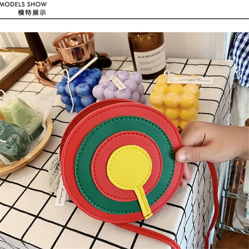 Girls bag cute lollipop shoulder bag kids rainbow candy color children's accessories bag
Girls bag cute lollipop shoulder bag kids rainbow candy color children's accessories bag