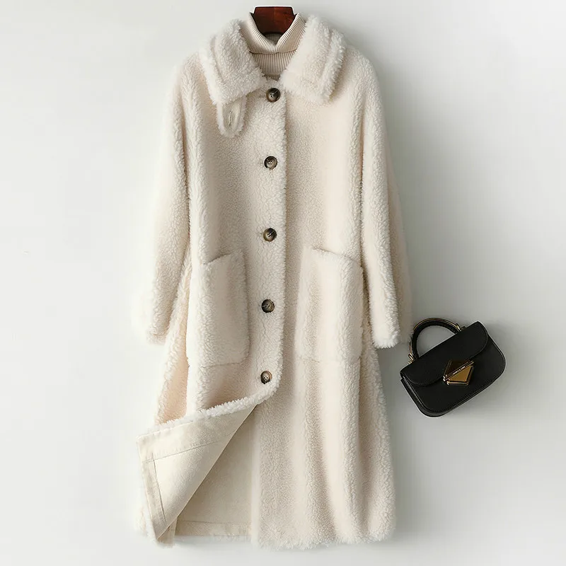 Real Fur Coat Autumn Winter Coat Women Clothes 2019 100% Wool Jacket Sheep Shearling Korean Elegant White Tops YST896215 ZT2823
Real Fur Coat Autumn Winter Coat Women Clothes 2019 100% Wool Jacket Sheep Shearling Korean Elegant White Tops YST896215 ZT2823