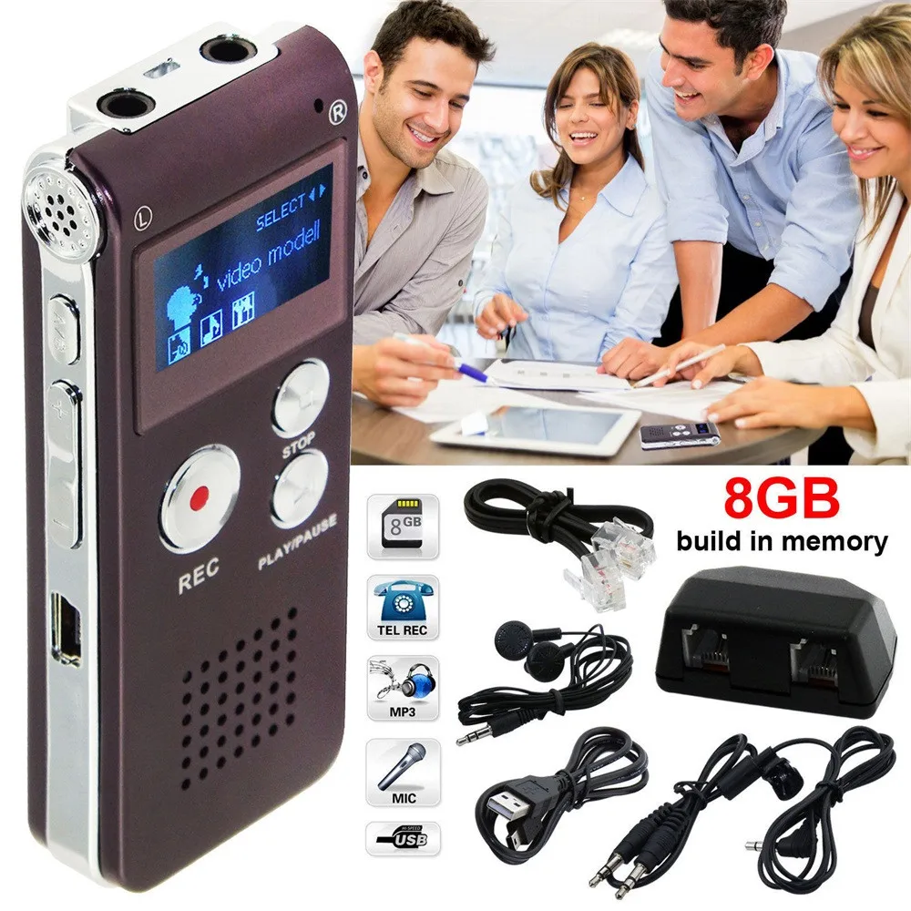 8GB Rechargeable Steel DIGITAL Sound Voice Fashion Recorder Dictaphone MP3 Player Record Mobile Flash Disk
8GB Rechargeable Steel DIGITAL Sound Voice Fashion Recorder Dictaphone MP3 Player Record Mobile Flash Disk
