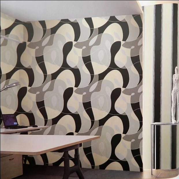 New fashion classical Black and white abstract art wallpaper stripe fabric wallpaper vision TV wall stickers vintage waterproof
New fashion classical Black and white abstract art wallpaper stripe fabric wallpaper vision TV wall stickers vintage waterproof
