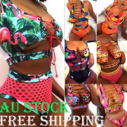 Personality Women Lace Up Bandage Summer Beach Bikini Set Push-up Padded Mesh Swimsuit Bathing Swimwear
Personality Women Lace Up Bandage Summer Beach Bikini Set Push-up Padded Mesh Swimsuit Bathing Swimwear