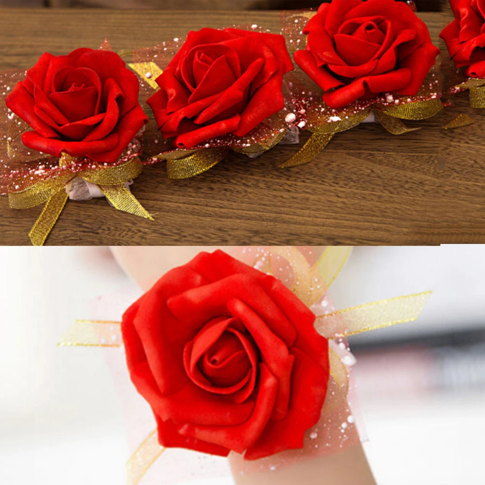 1Pc Event Supplies Decoration Hand Flower Bridesmaid Silk Rose Wrist Flowers For Wedding Bride Wrist Flowers
1Pc Event Supplies Decoration Hand Flower Bridesmaid Silk Rose Wrist Flowers For Wedding Bride Wrist Flowers