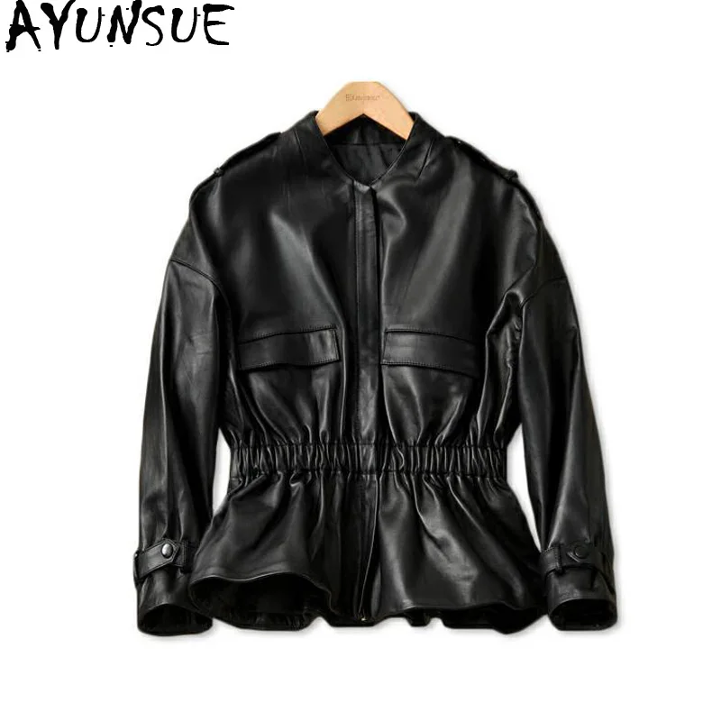 AYUNSUE 100% Real Sheepskin Coat Female Genuine Leather Jacket 2019 Spring Autumn Jacket Women Korean Jackets Veste Femme MY3525
AYUNSUE 100% Real Sheepskin Coat Female Genuine Leather Jacket 2019 Spring Autumn Jacket Women Korean Jackets Veste Femme MY3525