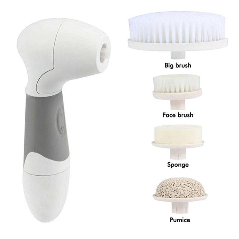 4 in1 Skin Beauty Care Electric Facial Cleanser Rotary Brush Wash Face Spin Body Cleaning Foot Care Blackhead Clean Tools
4 in1 Skin Beauty Care Electric Facial Cleanser Rotary Brush Wash Face Spin Body Cleaning Foot Care Blackhead Clean Tools
