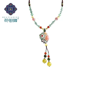 Ethnic Handmade Tassel Woman For Accessories Shell Petal Green Pink Yellow Stone Colored Glass Imitation Opal Necklace CL-17023
Ethnic Handmade Tassel Woman For Accessories Shell Petal Green Pink Yellow Stone Colored Glass Imitation Opal Necklace CL-17023