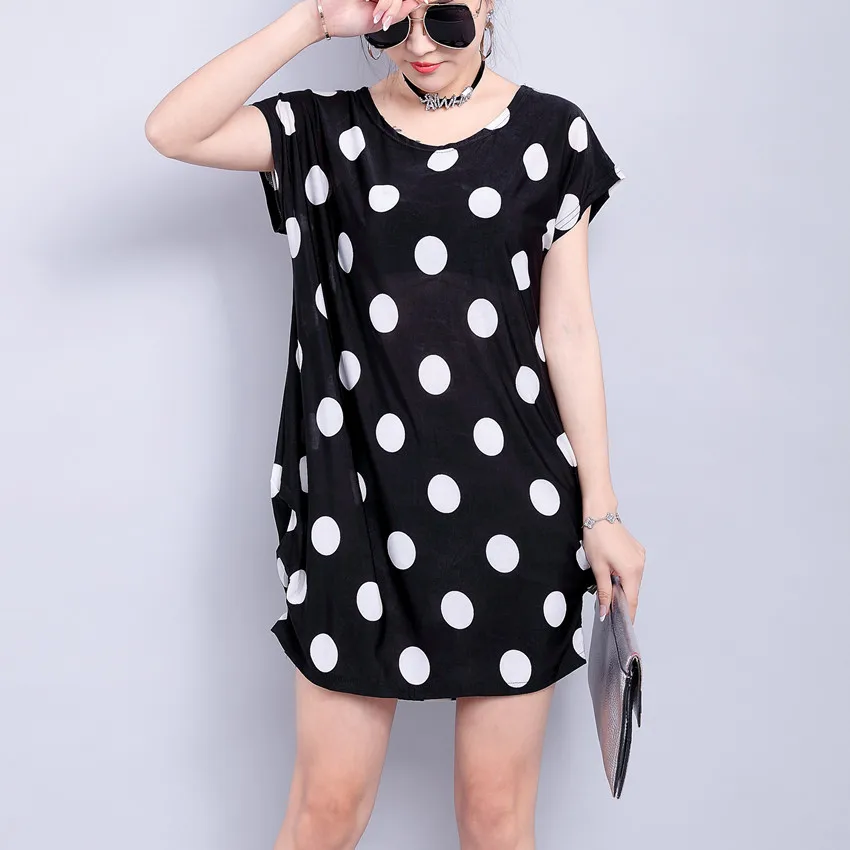 new 2019 summer spring Women dress short sleeve batwing sleeve Casual print tunic striped dresses S-XXL black dot polyester
new 2019 summer spring Women dress short sleeve batwing sleeve Casual print tunic striped dresses S-XXL black dot polyester