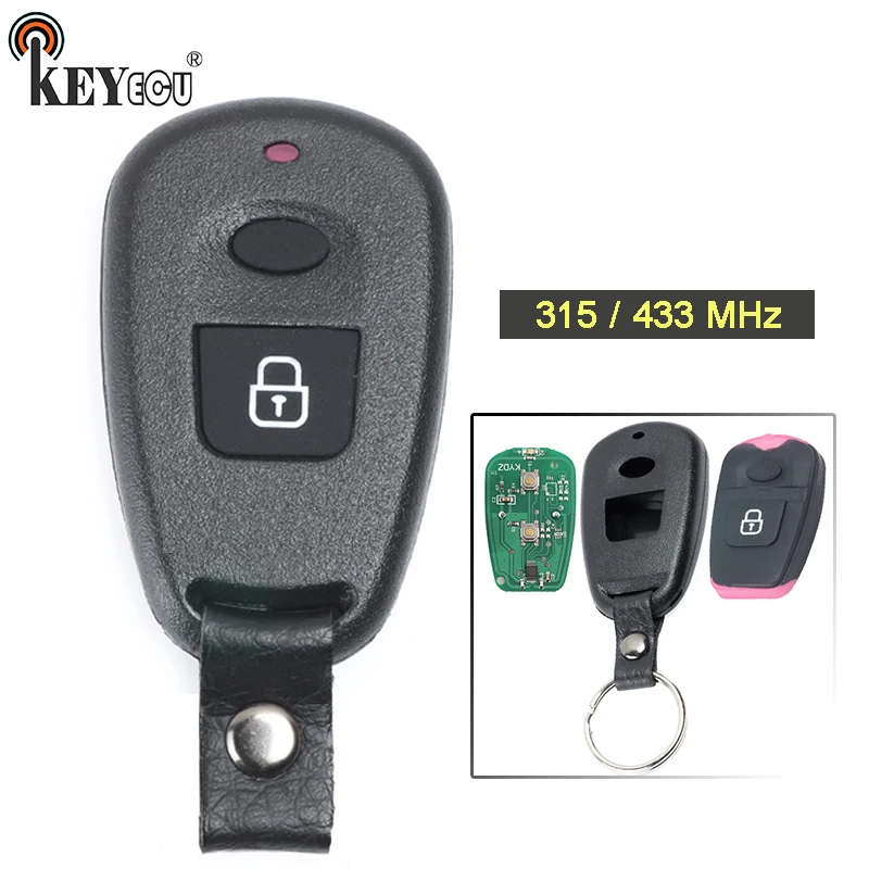 KEYECU 315MHz / 433MHz Replacement 2 Button Remote Key Remote Car Key Fob for Hyundai Elantra Old Elantra Santa Fe
KEYECU 315MHz / 433MHz Replacement 2 Button Remote Key Remote Car Key Fob for Hyundai Elantra Old Elantra Santa Fe