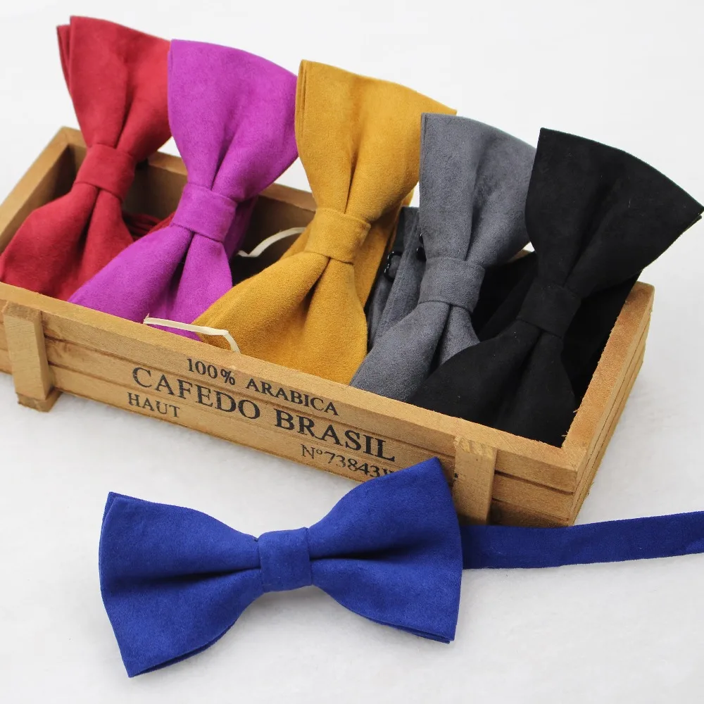New Fashion Solid Micro Suede Bowties Groom Leather Mens Plaid Soft Cravat For Men Butterfly Gravata Male Wedding Bow Ties
New Fashion Solid Micro Suede Bowties Groom Leather Mens Plaid Soft Cravat For Men Butterfly Gravata Male Wedding Bow Ties