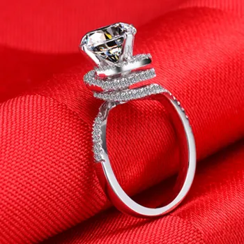 2CT Top Luxury Twist Arms Certified Moissanite Wedding Ring Pure 18K White Gold Ring For Bride Fine Jewelry Gift For Her
2CT Top Luxury Twist Arms Certified Moissanite Wedding Ring Pure 18K White Gold Ring For Bride Fine Jewelry Gift For Her